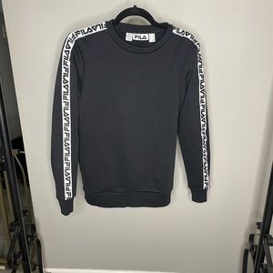 NEW Fila Black Long Sleeve Sweatshirt